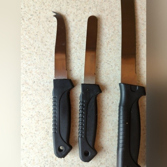 Kinsu 2000 Set of 5 Knives Chef Slicing Bread Serrated Meat - Picture 6 of 7